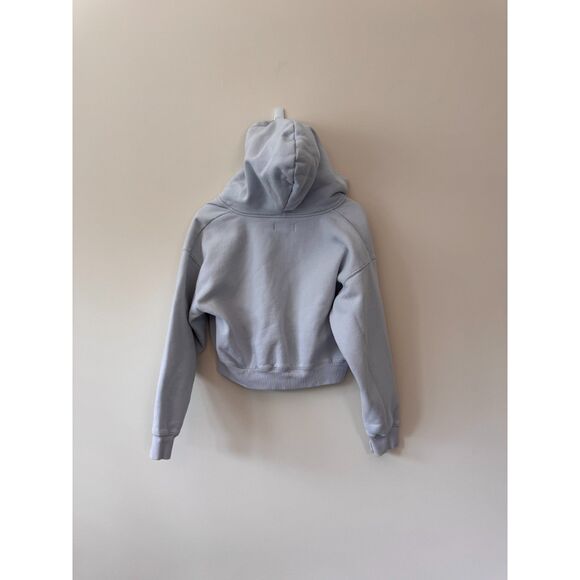 Tna Sky Blue Cropped Zipped Hoodie Size Small - Picture 3 of 8